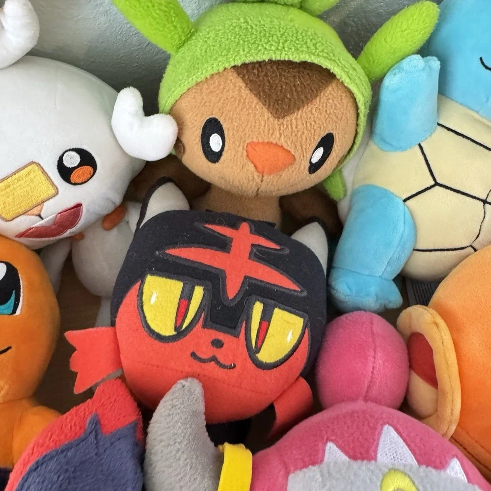 Pokemon Plush Toy Mixed Huge Lot of 15 Tomy Magicarp Scorbunny Dragonite Minun